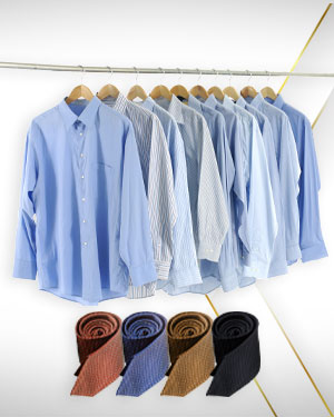 A Silky Handfull - 10 Silk Shirts and 4 Neckties from our Premium Collections