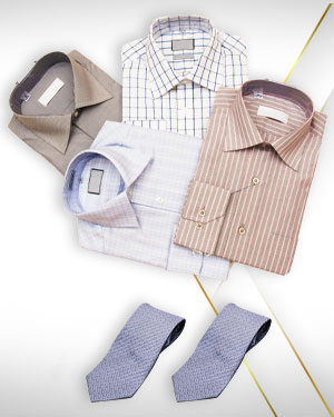 Four Shirts and 2 Neckties from our Premium Collection