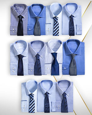 The Bakers Ten - Eleven shirts for the price of Ten plus seven woven neckties to match