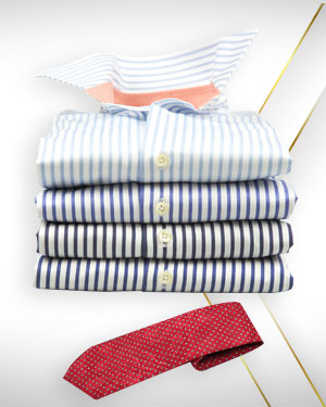 Summer Special Four Evening Dress Shirts and 1 Necktie from the PREMIUM COLLECTIONS