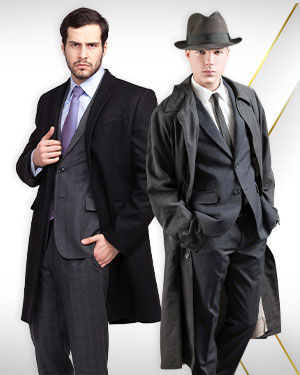 Winter Executive Wear Mens - 2 Top Coats and 2 Belts from our Mens DELUXE COLLECTIONS