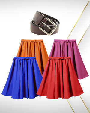 Summer Skirts Offers - 4 Skirts  1 Belt our Womens Classic Collection