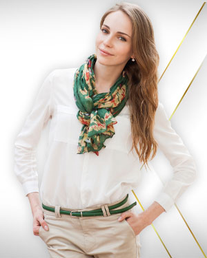 3 Blouses, 3 Pants and 3 Scarfs from our Classic Collections 
