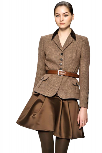 With delicate slim ruled notch lapel and five contrast front buttons, these stylish blazers are wonderful evening party wears. Three black buttons on each sleeve and rounded lower patch pockets with flaps and buttons. You can order these figure flattering custom-made jackets in wrinkle free fabrics.