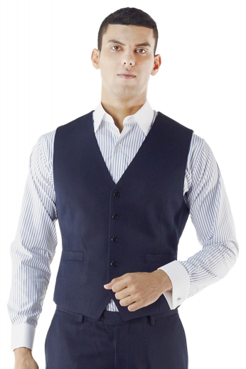 Add a layer of style to any spring-summer look with this fully lined 5-button made to measure single-breasted waistcoat. Cut with slim fit style, this lightweight layering custom tailored piece features welted pockets, handmade adjustable back belt and pointed bottom.