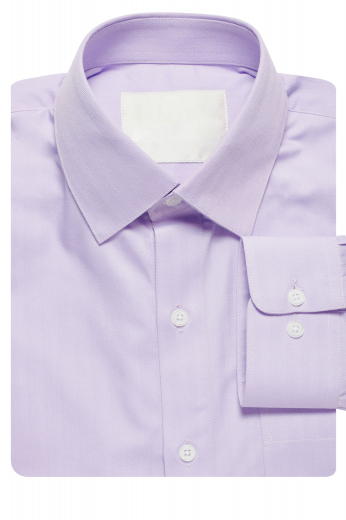 Check out this bespoke classic slim fit no pocket men's dress shirt handmade by professional tailors. This custom made dress shirt is made with a tailored white Ainsley collar, a plain front and white French cuffs for added sophistication.