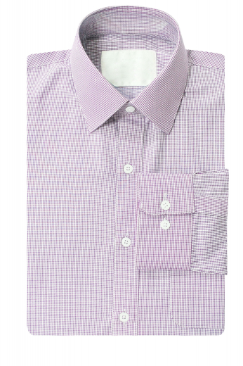 Men classic slim fit no pocket mens dress shirt with Ainsley collar plain front and Barrel cuffs