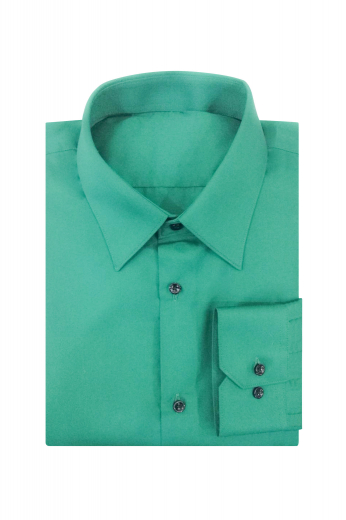 This mens handmade dark green cotton business shirt from the range of latest handmade formals at My Custom Tailor is a perfect regular wear that can also be worn to interviews and meetings. This must buy mens bespoke slim fit dark green formal shirt has an Ainsley collar with 3 inch collar points and 1 1/2 inch collar height, 2 exquisitely rounded mitered barrel cuffs, and a sophisticated plain front. You can wear this mens tailor made dark green cotton dress shirt with mens bespoke slim fit dress pants for a stunning look.