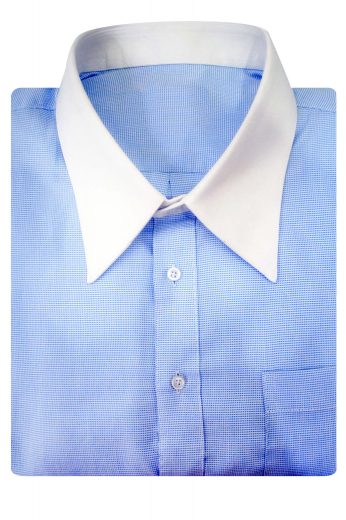 This stunning mens handmade light blue cotton shirt with a placket front and plain back is a summer treat for men who prefer comfort and style both. With a European narrow forward point collar and 2 3/4 inch white collar points, this stylish mens tailor made shirt can be worn to work, interviews, and board meetings. This mens custom made shirt also features neatly sewn white cuffs that add grace to the entire attire. Wear this custom shirt to experience the true joy of dressing royally.