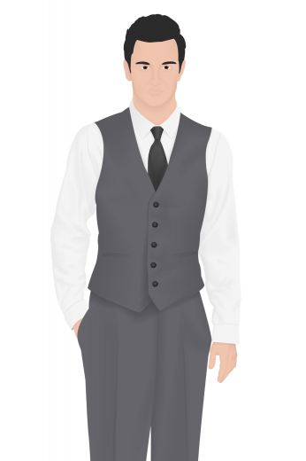 Here’s a sophisticated v-neck vest hand tailored for the classy man. This custom made men's vintage waistcoat with a single breasted design features an elegantly chic five button closure, skillfully piped pockets, and no lapels to add a corporate feel to any look. This vintage tailor made vest will go well with any formal suit.