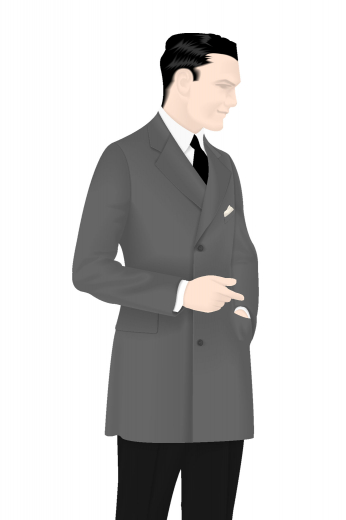 Step out in style in this hand tailored classic suit jacket. This is a splendid made to measure standard length winter jacket with a grand design that features a three-button closure, notch lapels with a comfortable width, a dapper upper welted pocket, and two lower flap pockets. This warm vintage jacket is a truly great investment for your wardrobe.