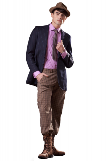 This spectacular mens purple bespoke blazer is handmade with cashmere wool of the highest quality. This blazer is also a perfect custom made golf jacket. It puts to display a classy slim cut finish with a 2 button front closure, 2 wide notch lapels, and 2 deftly sewn rounded lower patch pockets. It can be ordered with a modification of lapels and pockets hand stitched at the edges by skilful weavers at My Custom Tailor upon customisation request.