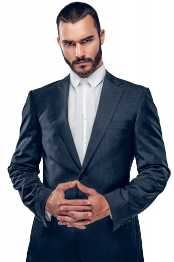 This must buy mens handmade cashmere wool blazer in denim blue is an ideal golf jacket that also serves the purpose of an elegant mens bespoke blazer for meetings and interviews. It has a stylishly designed centre vent that makes it look a great deal more stunning in combination with the upper welt pocket and 2 lower flap pockets that it boasts on a slim cut fit. This made to order mens sports jacket in cashmere wool is a handsome single breasted formal, supported by a two button front closure for all day comfort.