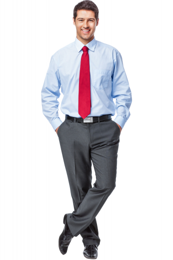 This men's custom made dark grey formal trouser is tailor made in a fine wool blend and cut to a slim fit, featuring slash pockets, extended belt loops and a flat front pleat. 