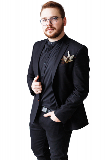 This men's slim cut blazer is tailor made in a fine linen blend and features a mandarin collar and rounded barrel cuffs. It is perfect for all formal occasions.