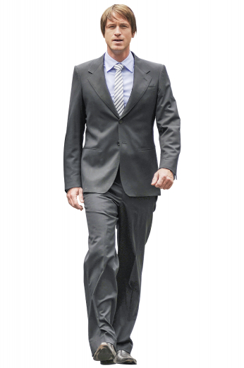 This grey men's suit is tailor made in a fine wool blend and cut to a slim fit, featuring a single breasted two button closure, notch lapels, and double piped pockets. It is a perfect work wardrobe option!