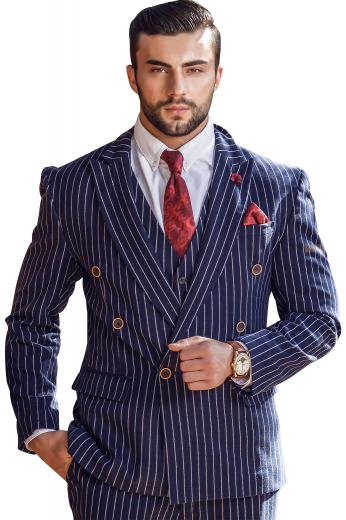 Mens Classic – Mens Suits - Double Breasted – style number 16867