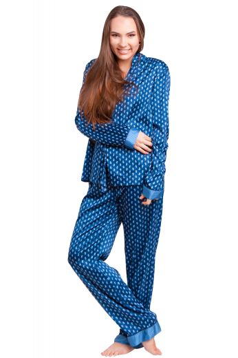 Womens Custom Night Wear – Women's Cotton Pyjamas – style number 17069