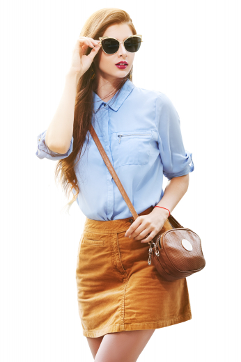 Women's made to measure blue blouse intricately designed with chic details that will add a classy sophistication to any casual outfit. This custom made blouse features an ainsley collar, hidden button front, and matching buttons, made to a slim cut.