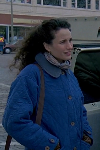 Groundhog Day coat replica worn by the character Rita in this 90s Hollywood film. Shop custom movie costume coats worn in Groundhog Day and other famous films.